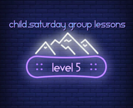 Child February Groups Lessons - Snowboard - Level 5